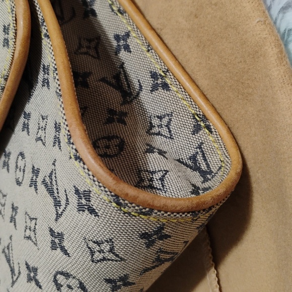 Auth Louis Vuitton Mini Camille Denim Chain Shoulder Bag W Dust Bag SP0070 - Picture 5 of 14